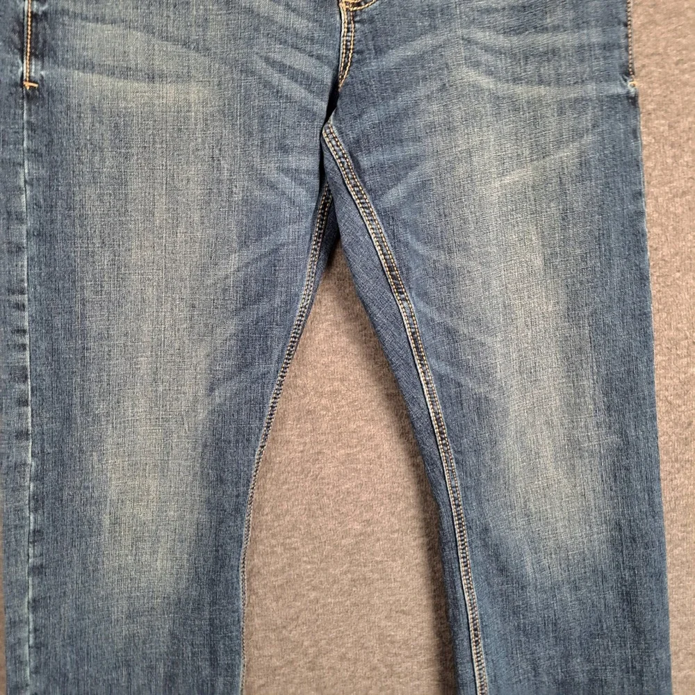 Wrangler Retro Slim Boot Jeans Men 34x34 Blue Stretch Denim 10WLT77LY